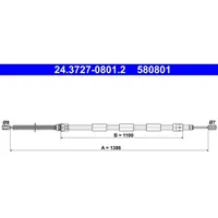 ATE Handbremsseil Hinten Rechts 24.3727-0801.2 für PEUGEOT 205 I