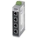 Phoenix Contact FL SWITCH SFN 5TX-24VAC Unmanaged L2 Fast Ethernet (10/100) Schwarz, Grau