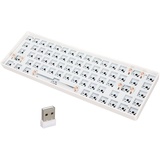 Mechanisches Tastatur Kit Zum Selbermachen, Modulare Mechanische Tastatur mit 68 Tasten, Schalter Hot Swap, 65 Prozent Layout, Metallpositionierungsplatte, Benutzerdefinierte Gaming Tastatur(Weiß)