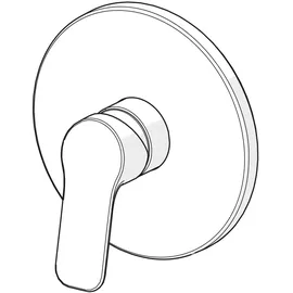 Hansa Fertigmontageset HANSABASIC UP-Brause-Einhebelmischer, chrom