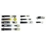 Farbensiel Schmuckzubehör Haarspange • Zopfspange • Haarspangen in 8 Größen (3 Stück 60mm silberfarbig)