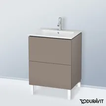 Duravit Waschtischunterschrank 2 Auszüge 62 x 70,4 x 48,1 cm Grau Matt