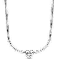 Pandora Moments Schlangen-Gliederarmband mit Herzverschluss 393091C00-45