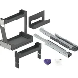 vasalat Set Pinello Board Schrankauszug 300 Links 3-Etagen Vollauszug & Tablar Anthrazit