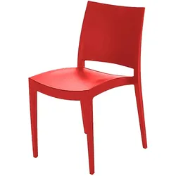 Rot „Bob“ Stühle für Terrasse, Innen- und Außenbar, Restaurant und Cafeteria.
