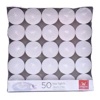 Wiedemann Teelichter 39 mm 50 St. weiß