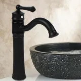 Schwarzer Waschbecken-Wasserhahn, Waschbecken-Badezimmer-Wasserhahn, Dusch-Wasserhahn, Mischbatterie, Waschbecken-Wasserhahn, Badezimmer-Wasserhahn