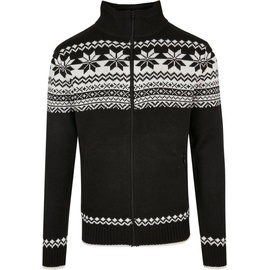 Brandit Textil Brandit Norweger Zip Pullover, schwarz-weiss, Größe L