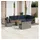 vidaXL Gartensofa-Set 11-tlg. grau Polyrattan