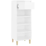 vidaXL Schuhschrank Hochglanz-Weiß 40x36x105 cm Holzwerkstoff