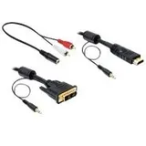 Delock 84455 DVI - HDMI-Kabelkit + Audio 2,0 m