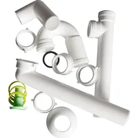 PYRAMIS Raumsparsiphon für Spülen mit einem Becken