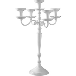 LE COQ PORCELAINE Stylos 5-flammiger weißer Kandelaber h cm 69