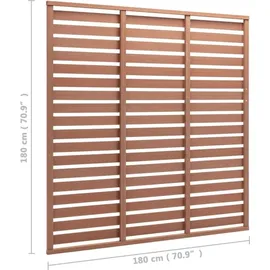 vidaXL WPC Zaunplatte 180 x 180 cm braun