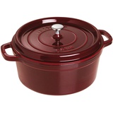 Staub Cocotte 28 cm rund grenadine-rot