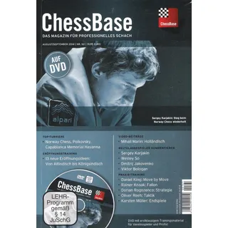 ChessBase Magazin / Magazine 161 - Heft + DVD - Schach / Chess - NEU / NEW - OVP
