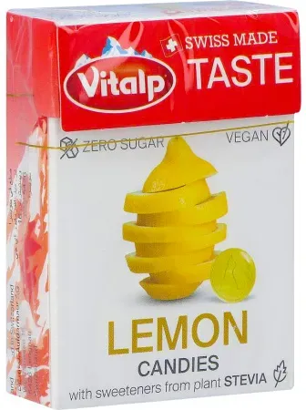 Vitalp Zuckerfreie Stevia Bonbons Zitronengeschmack 25g