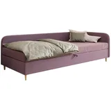 Meblito Einzelbett Lila, Textil, 90x200 cm, Schlafzimmer, Betten, Polsterbetten