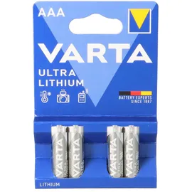 Varta Ultra Lithium AAA 1100 mAh 4 St.