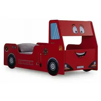 Rotes Autobett im Feuerwehr Design s Modernes Kinderbett - Rot