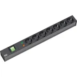 Bachmann Steckdosenleiste 2 m Schwarz 7 St.