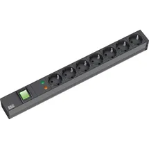 Bachmann Steckdosenleiste 2 m Schwarz 7 St.