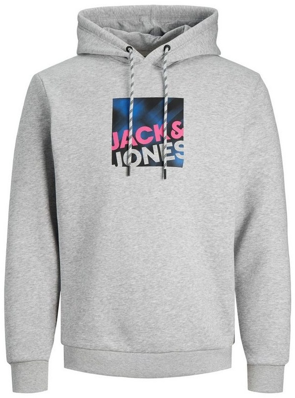 Jack & Jones Hoodie Hoodie Logan Kapuzensweatshirt (1-tlg) grau M