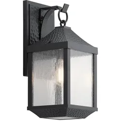 Springfield Wandlaterne, 1 Licht, mittelgroß, Antik-Schwarz