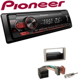 Pioneer 1-DIN Autoradio USB AUX Android Set für Lancia Musa 2004-2012 anthrazit