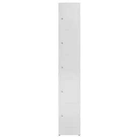 Classix Schließfachschrank lichtgrau X-520510, 5 Schließfächer 31,0 x 50,0 x 180,0 cm