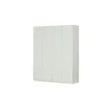 Höffner Drehtürenschrank Eversley , weiß , Maße (cm): B: 162,2 H: 200 T: 58.0