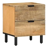 VidaXL Nachttisch Braun 40x33x46 cm Massivholz Mango