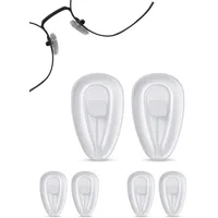 SPORTS WORLD VISION Brillen-Nasenpads | Hochwertige, weiche Silikon-Air-Active-Nasenpads für Brillen | 14mm Push-in Brillenschutz im 3er-Set