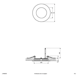 EVN LED Einbaupanel 5W rund weiß (LPRW083502)
