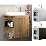 VCM 2-tlg Set Gäste WC Gästebad Waschtisch Hausa