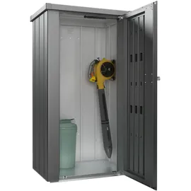 Biohort Terrassenschrank Julia 77,7 x 57 x 140,2 cm Dunkelgrau-Metallic