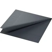Duni Zelltuch-Servietten schwarz, 3-lagig 1/4-Falz 4x250 Stück
