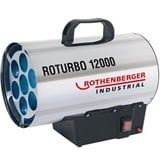 Rothenberger-Industrial Heizlüfter RoTurbo 12000, Gas-Heißluftgenerator, silber/schwarz, 13300 Watt