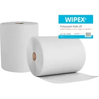 Wipex Putzpapier Rolle ZR, 2-lagig weiß 2 Rollen a 1500 Tücher, 22x38 cm