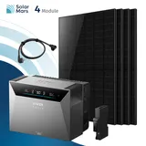 SolarMars Balkonkraftwerk 2KW mit Speicher Anker SOLIX Solarbank 4 E5000 PRO Set