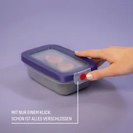 Emsa Frischhaltedose rechteckig lila 11,71 cm x 17,49 cm x 6,15 cm 0,5 l