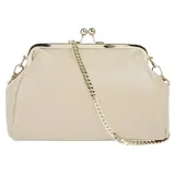 Cluty Abendtasche echt Leder, Made in Italy beige | Gr.: onesize
