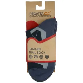 Regatta Aktive Outdoor Socken 2 Paare Schwarz/Pink 36-38