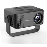 Mini Beamer - T4 LED Projektor - 1080p Full HD - WLAN - USB - HDMI - EU‐Stecker - Smartphone & Laptop - Schwarz