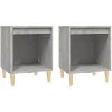 vidaXL Nachtschrank 40 x 35 x 50 cm Betongrau