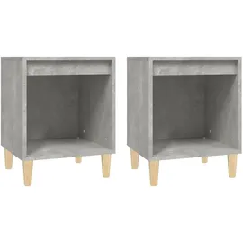 vidaXL Nachtschrank 40 x 35 x 50 cm Betongrau