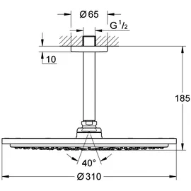 Grohe Rainshower Cosmopolitan 310 26067DC0