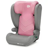 Kinderkraft I-SPARK I-Size Babyautositz, Gruppe 2/3, 100-150 cm, von 3,5 bis 12 Jahre, 15 bis 36 kg, leicht (4,5 kg), 3-Punkt-Sicherheitsgurt, Seitenschutz, Rosa