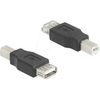DeLock USB 2.0 Adapter [1x USB 2.0 Stecker B - 1x USB 2.0 Buchse A] 67199