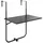Outsunny Balkontisch 62 x 60 x 85,5 cm Schwarz